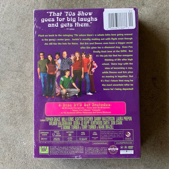 Brand New/Sealed 'That 70s Show' Season 5 DVD Box Set (4 DVDs) 2006 Made In USA - Picture 2 of 3